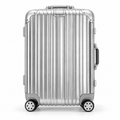 Valise cabine Chroma argent, vue de face