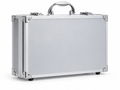 Mallette compacte en aluminium argent