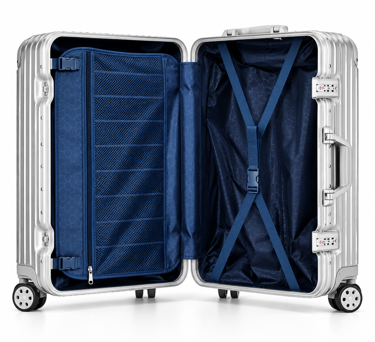Valise Chroma, intérieur ouvert